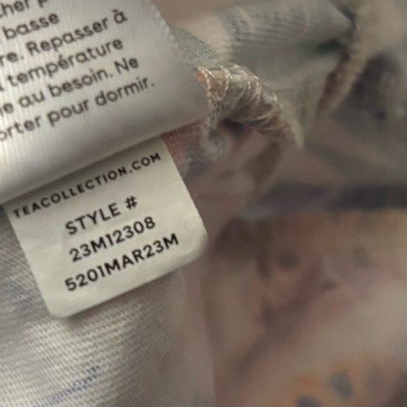 Tea Collection Ruffle Hem Tank Dress Butterflies Size 7 - Picture 7 of 7